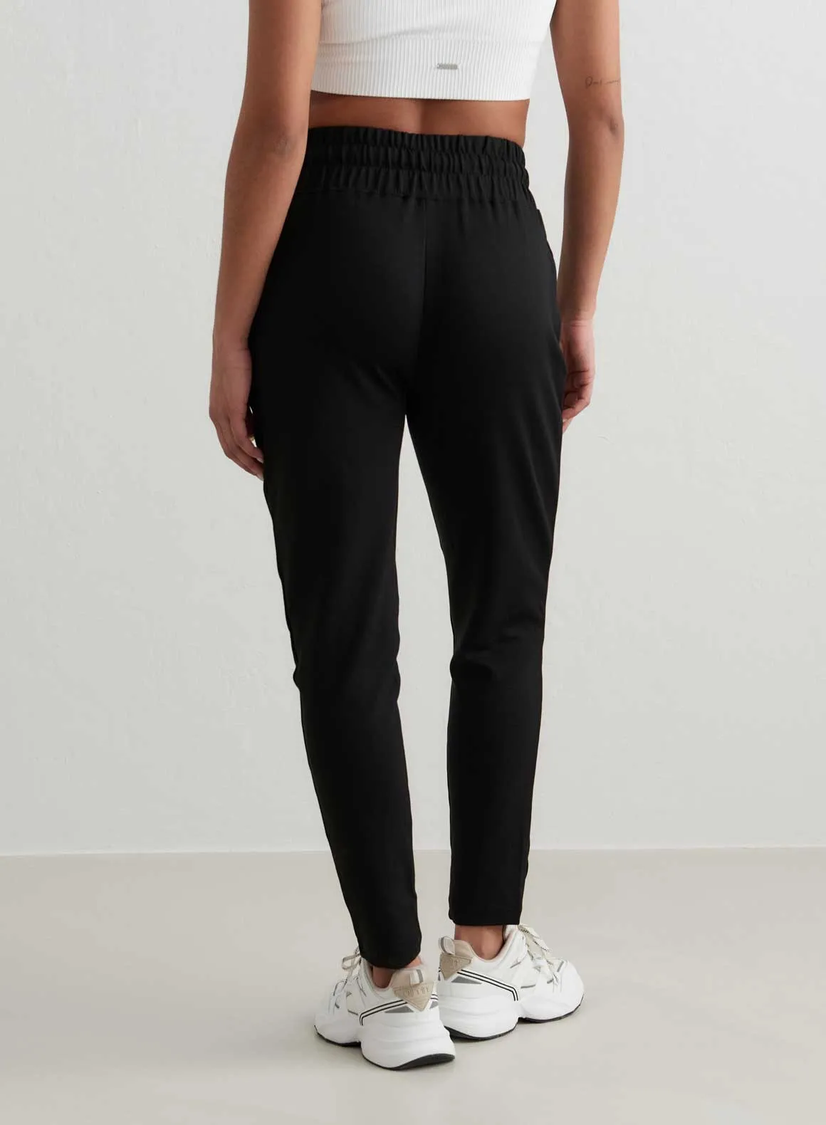 Black Comfy Modal Sweatpants