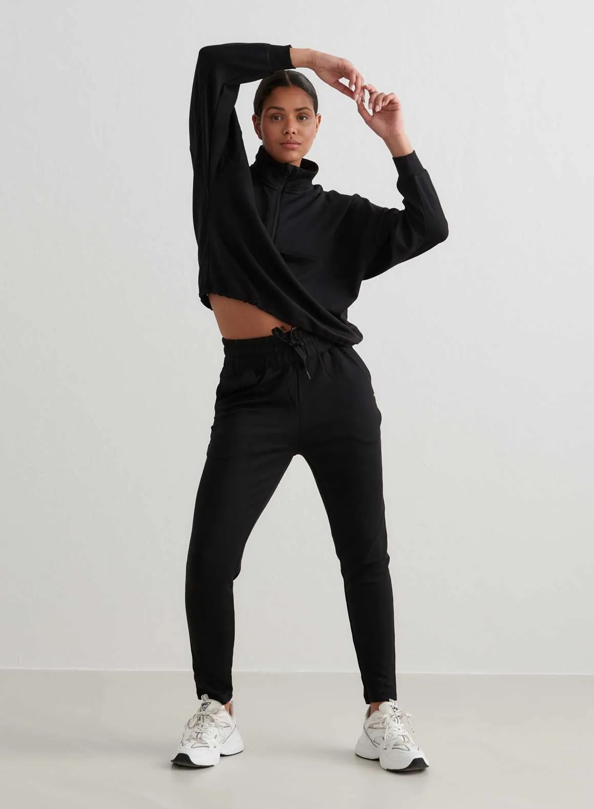 Black Comfy Modal Sweatpants