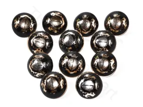 Black Royal Acrylic Coat Buttons