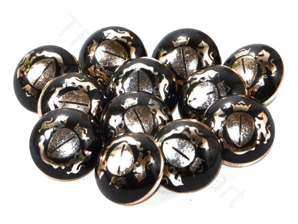 Black Royal Acrylic Coat Buttons