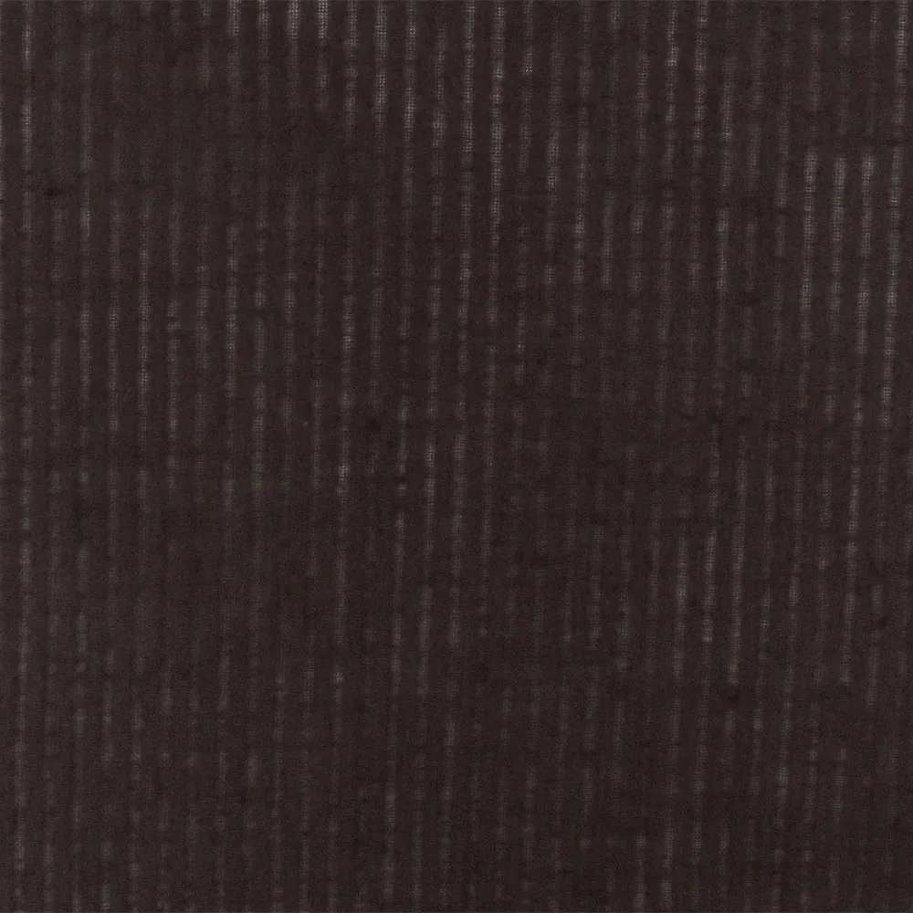 Brown Stripe Cotton Leno Woven Fabric