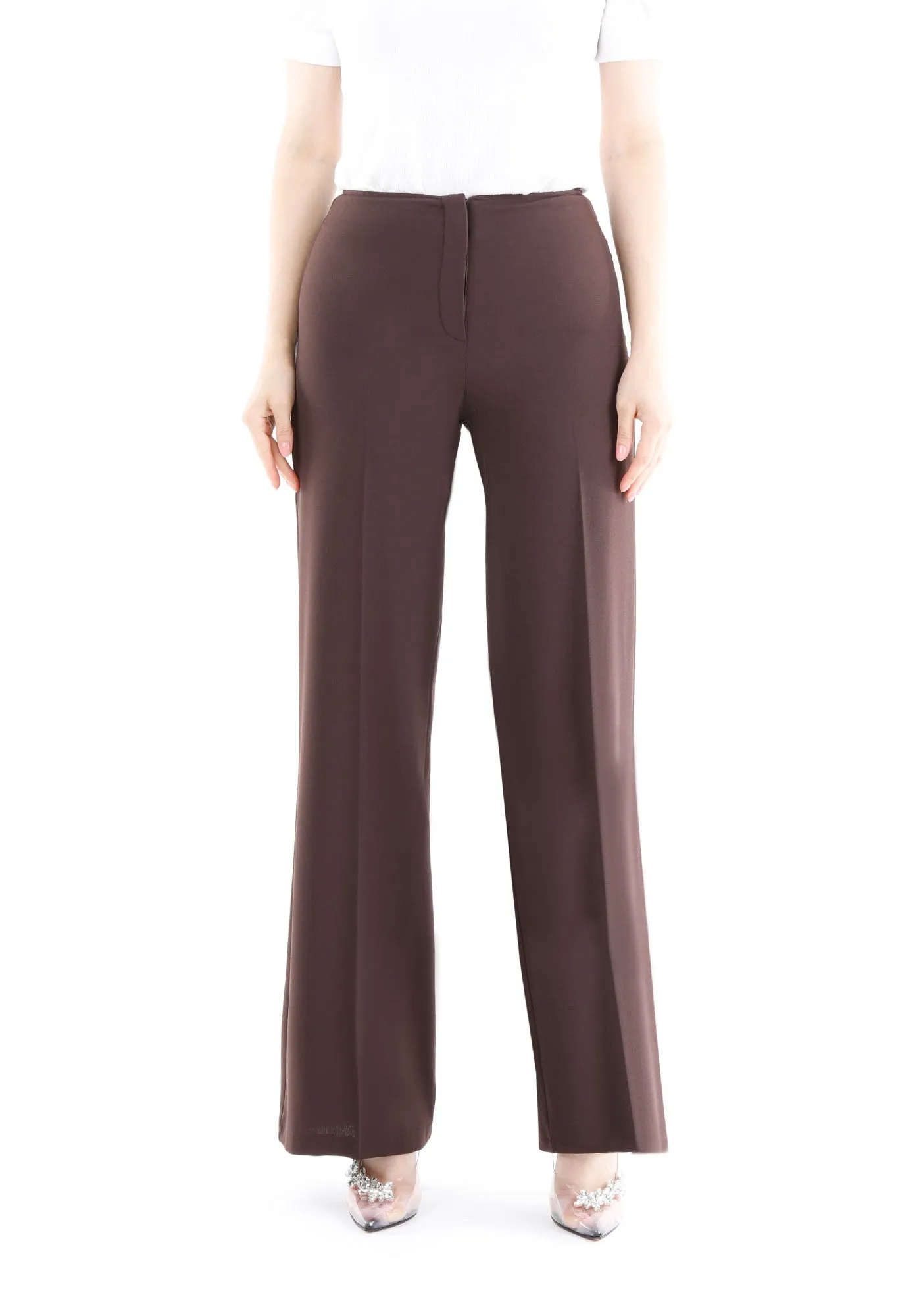 Brown Wide-Leg Pants for a Sleek and Stylish Look