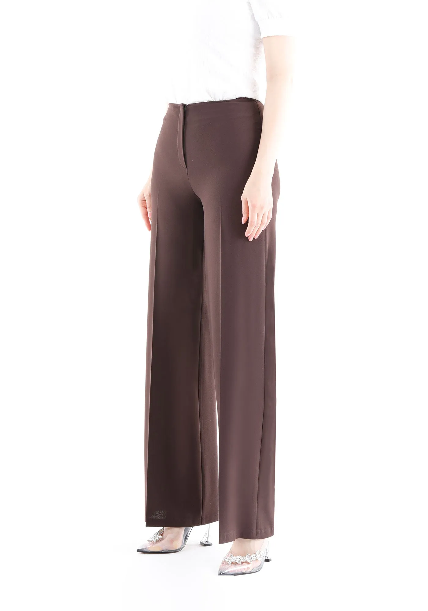 Brown Wide-Leg Pants for a Sleek and Stylish Look