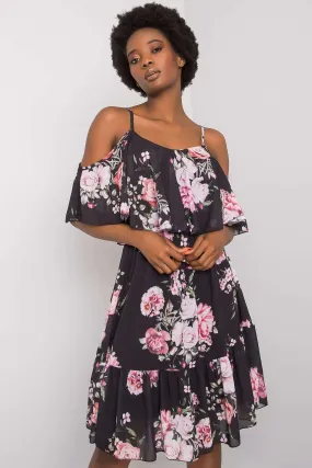 Chic Floral Strapless Day Dress