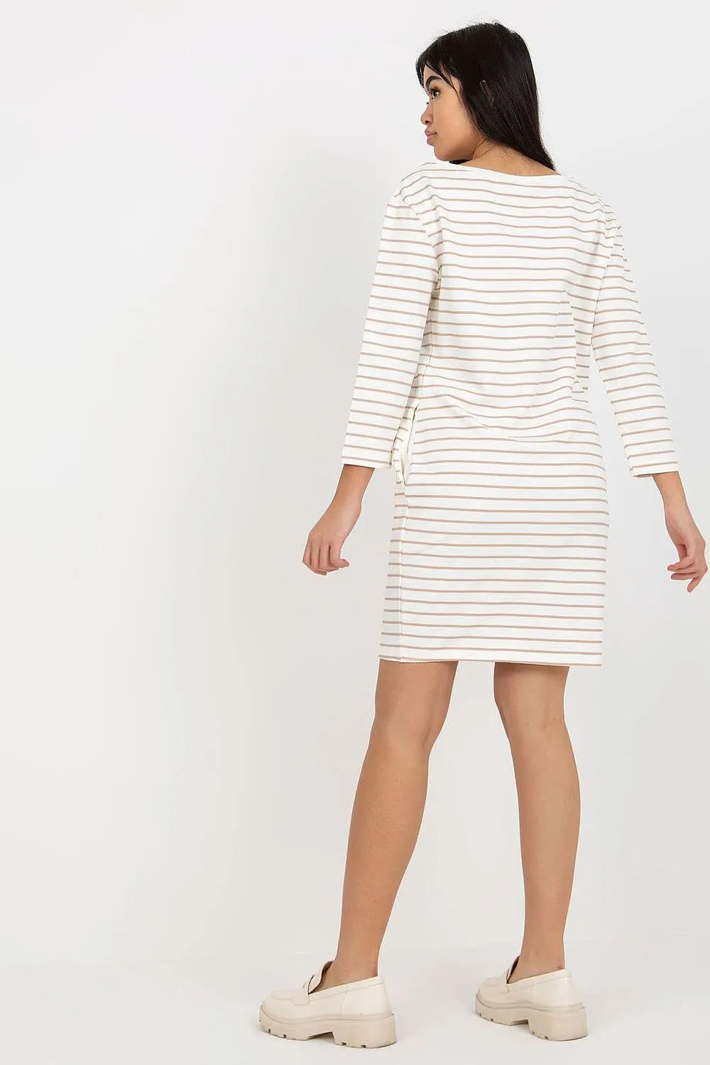 Chic Striped Paris Day Dress