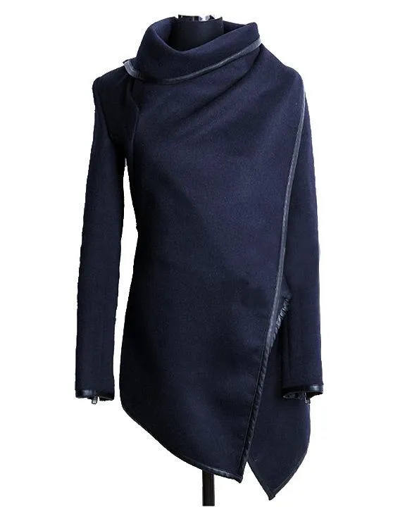 Europe Niche Slim Look Elegant Wool Coat Windbreaker Women Outerwear