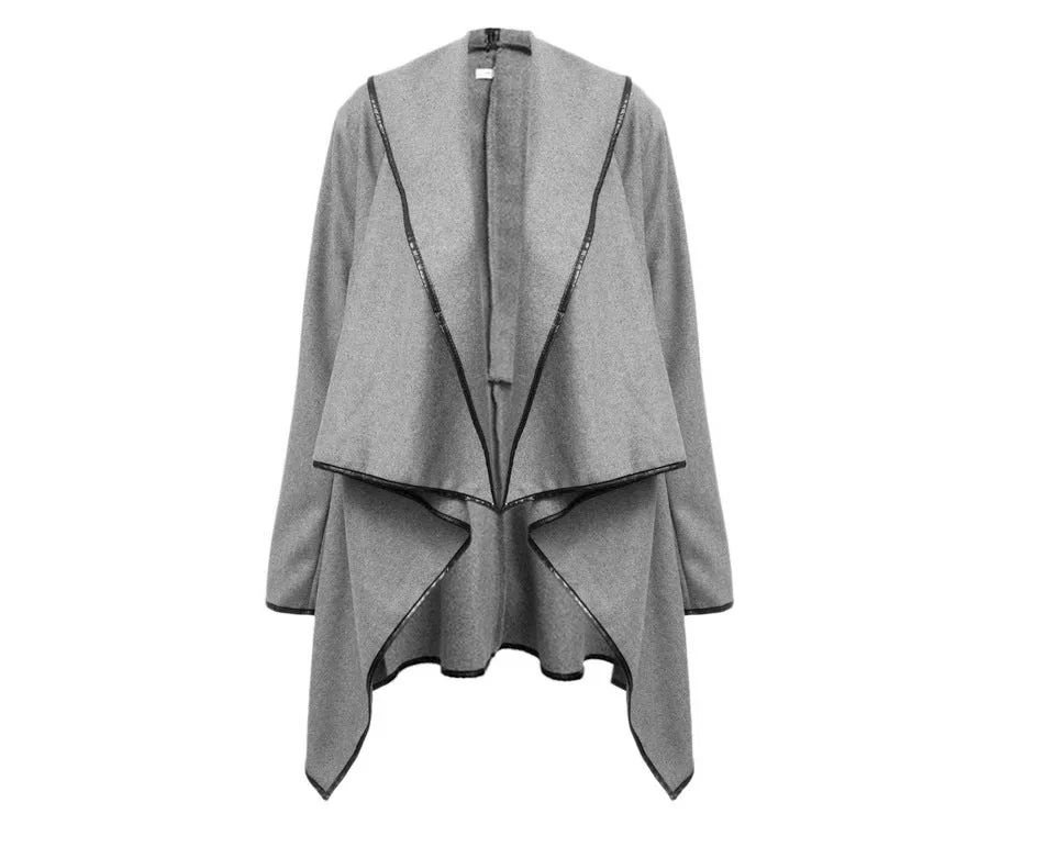 Europe Niche Slim Look Elegant Wool Coat Windbreaker Women Outerwear