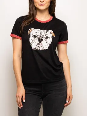 Glitter Bulldog Tee