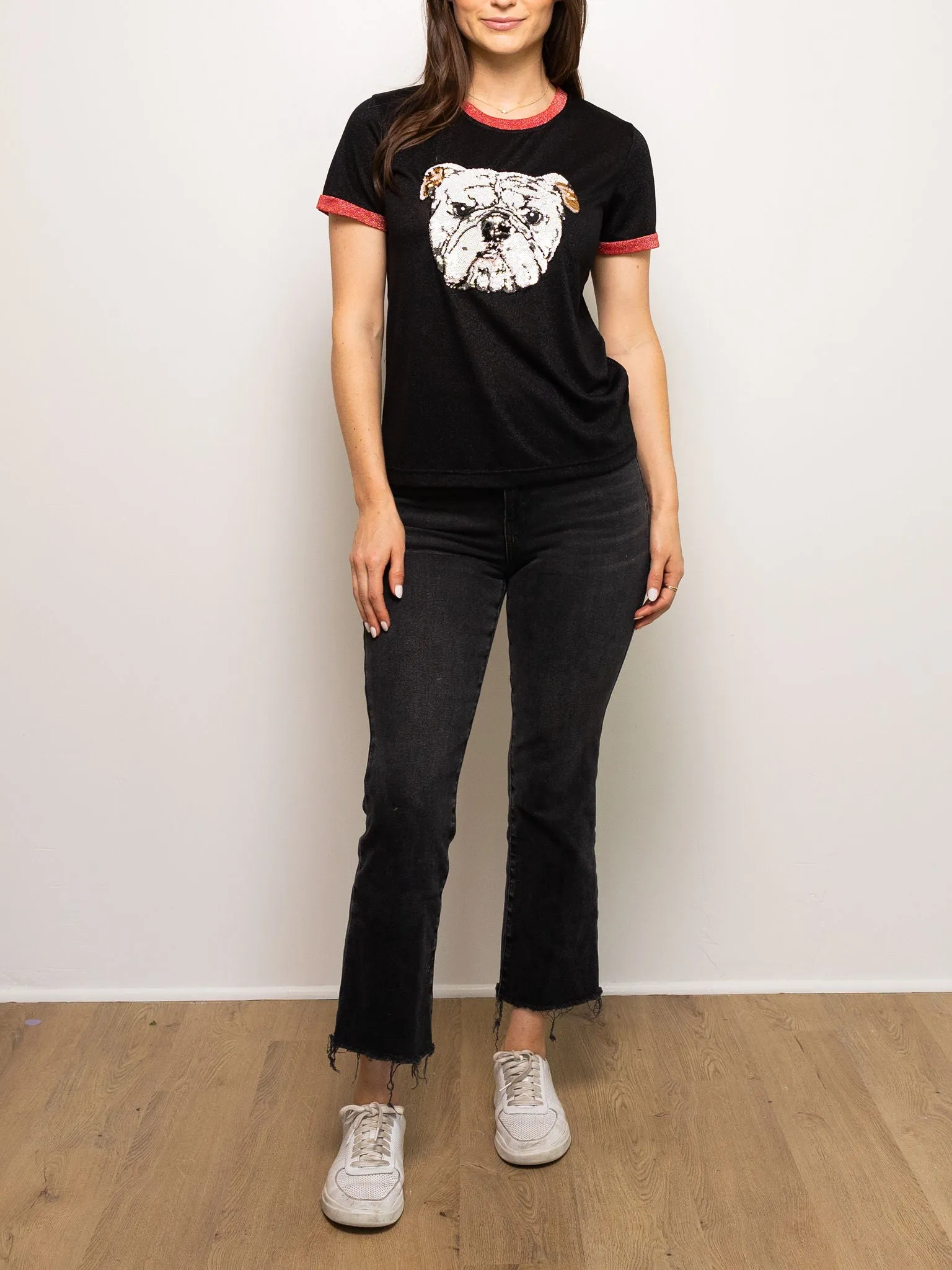 Glitter Bulldog Tee