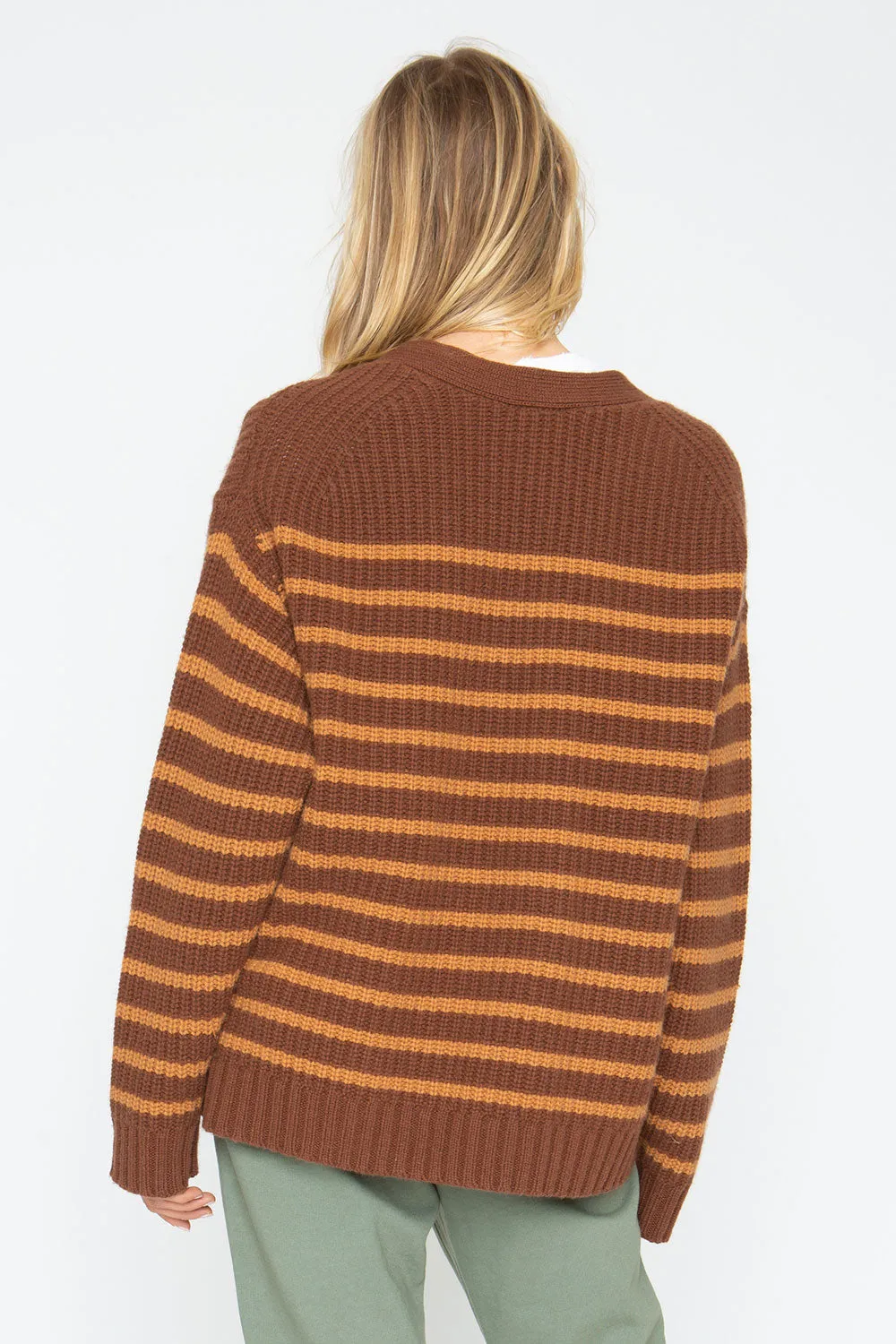 Grandpa Cardigan - Brown Beige