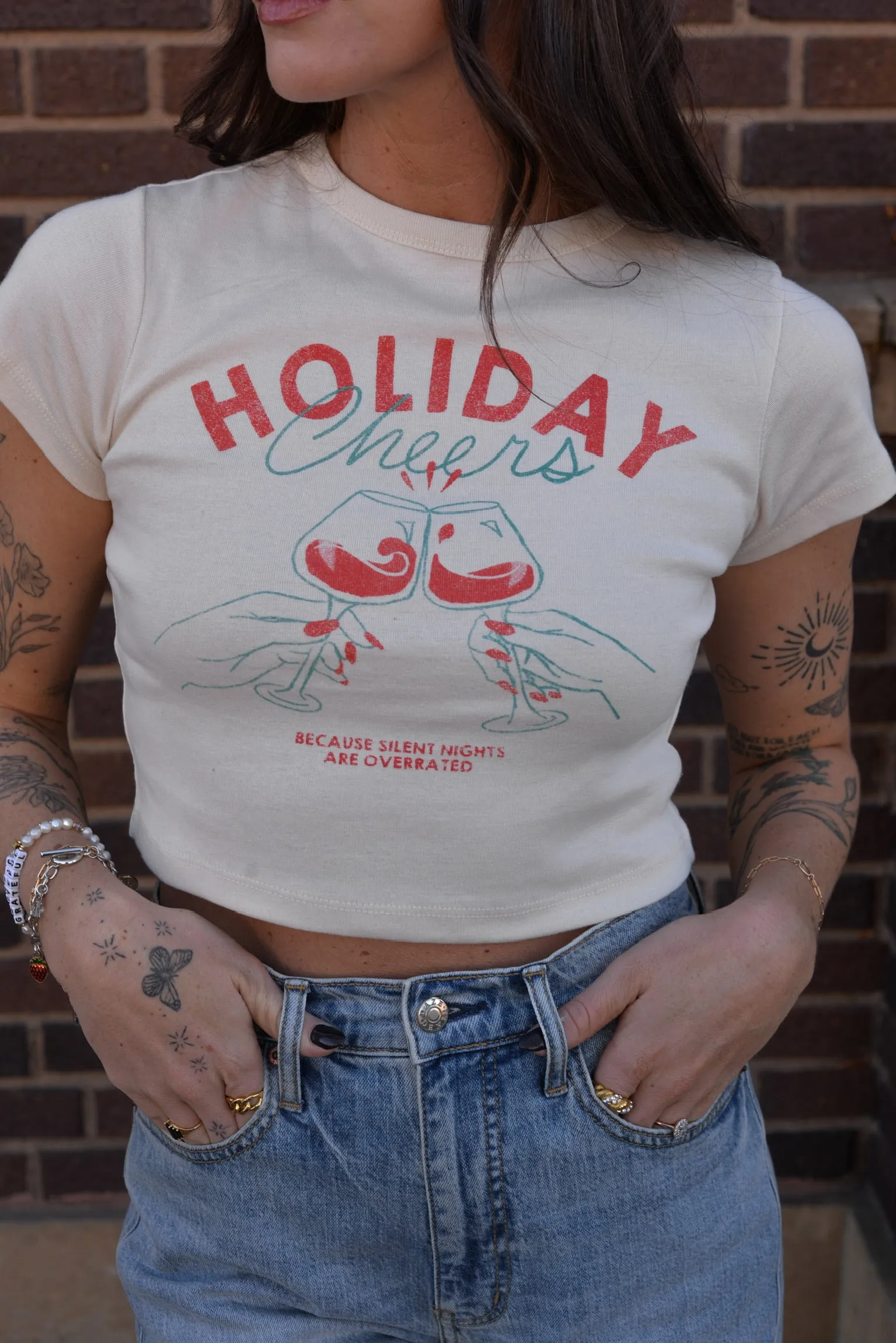 HOLIDAY CHEERS BABY TEE