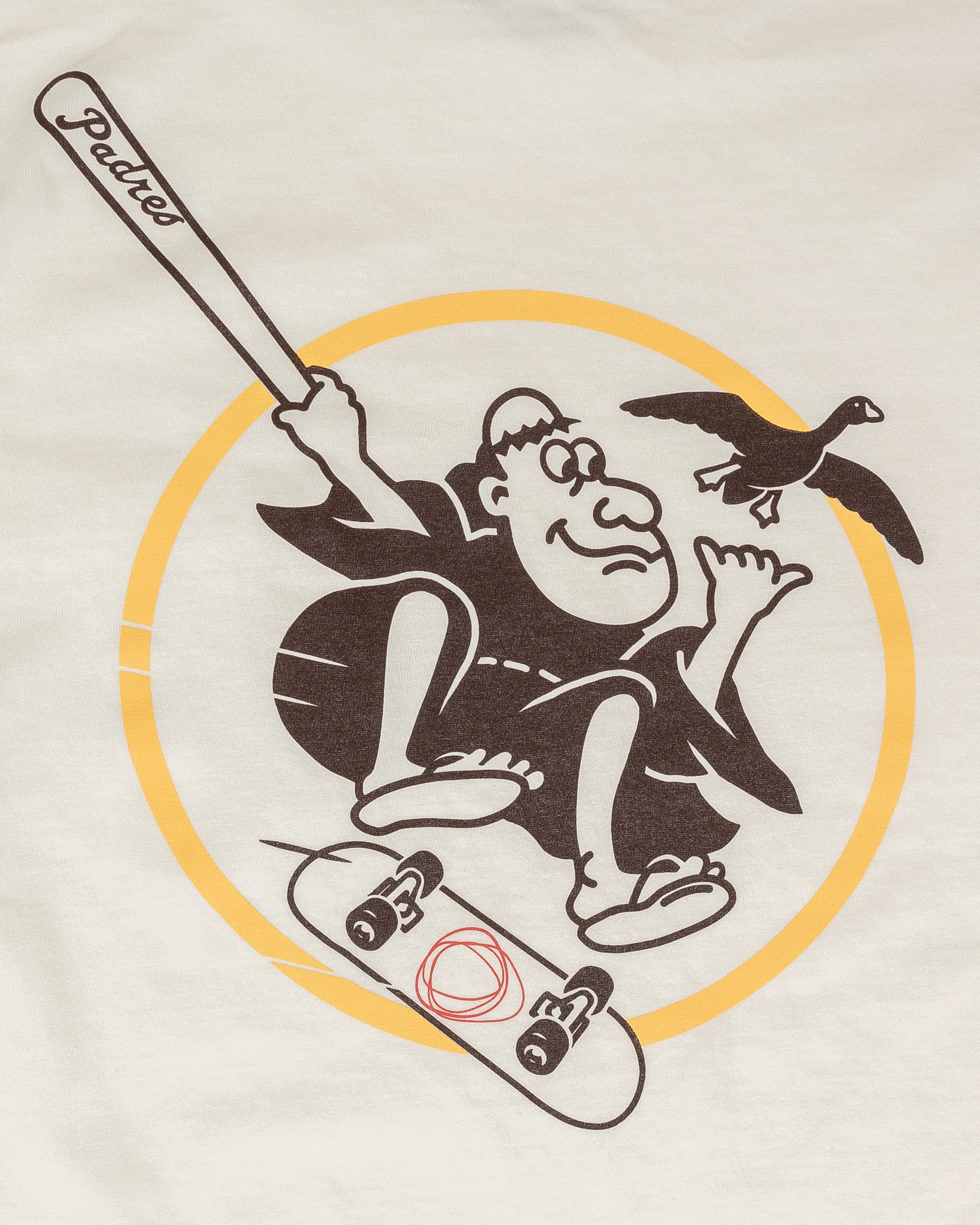 Kickflippin' Friar Tee in Padre Cream