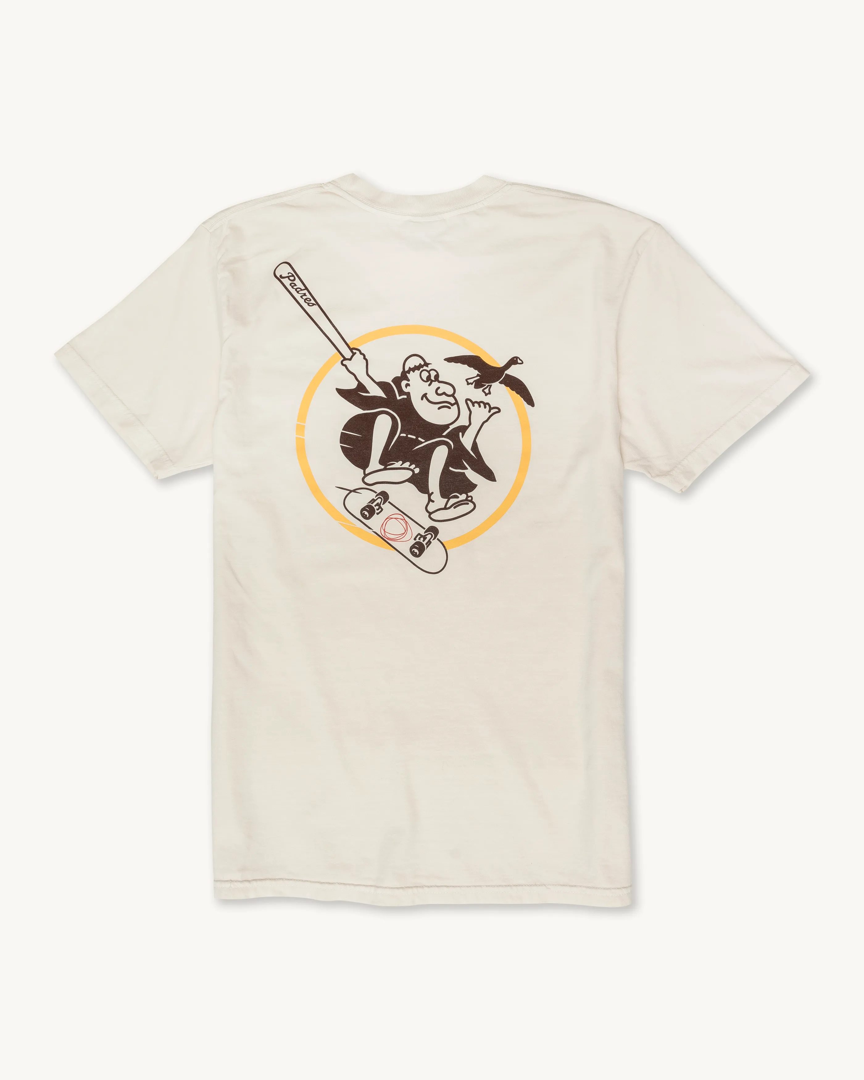 Kickflippin' Friar Tee in Padre Cream