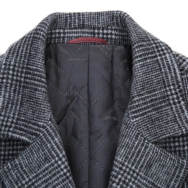 MEN'S TOP FITTED WOOL COAT #002