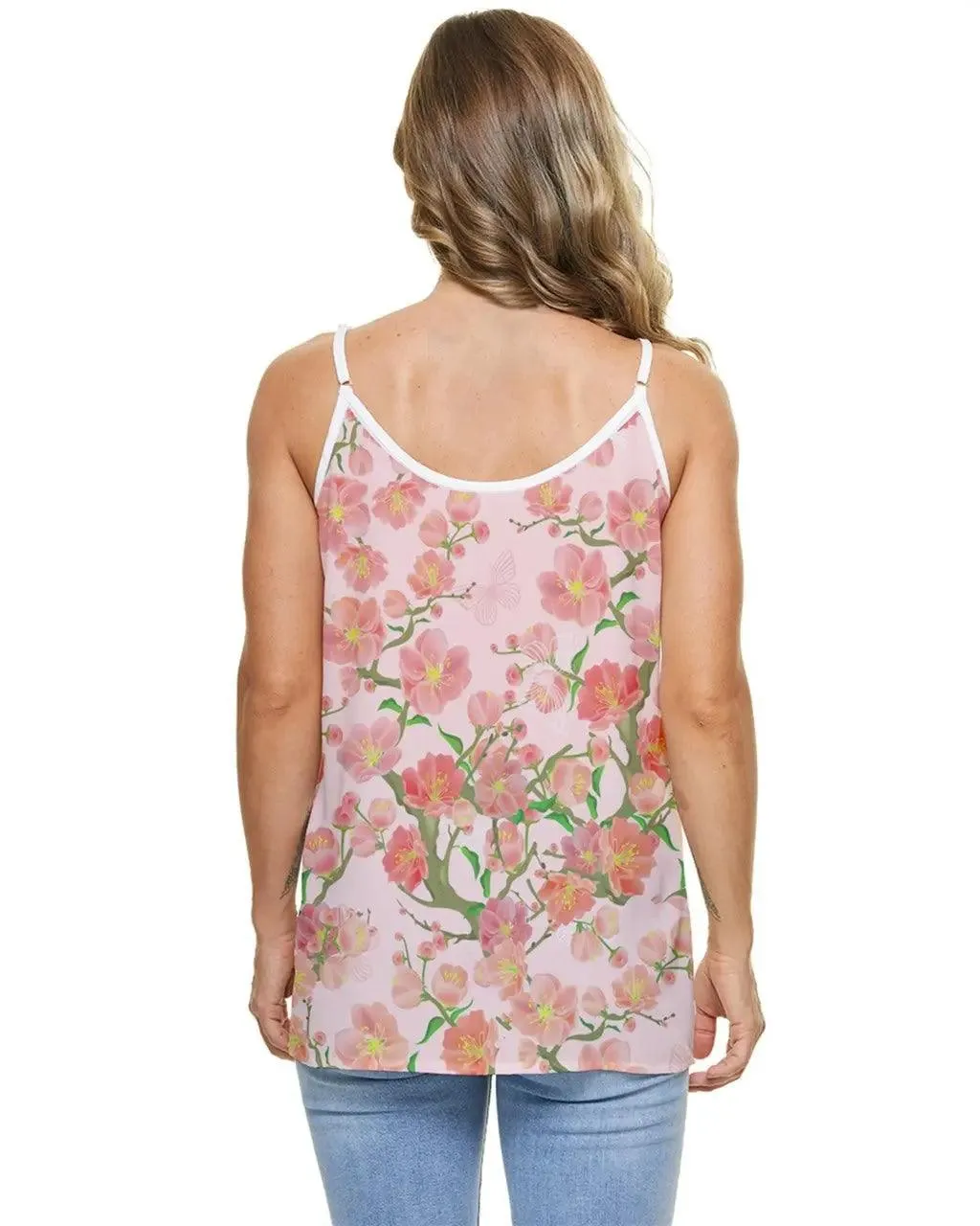 Misha Floral Spaghetti Strap Top