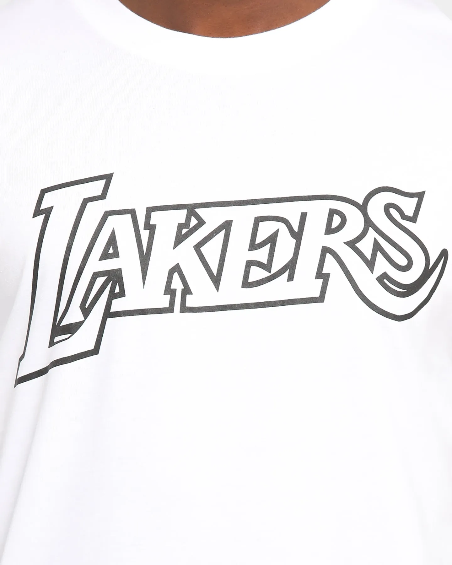 Mitchell & Ness Los Angeles Lakers Logo T-Shirt White/Black