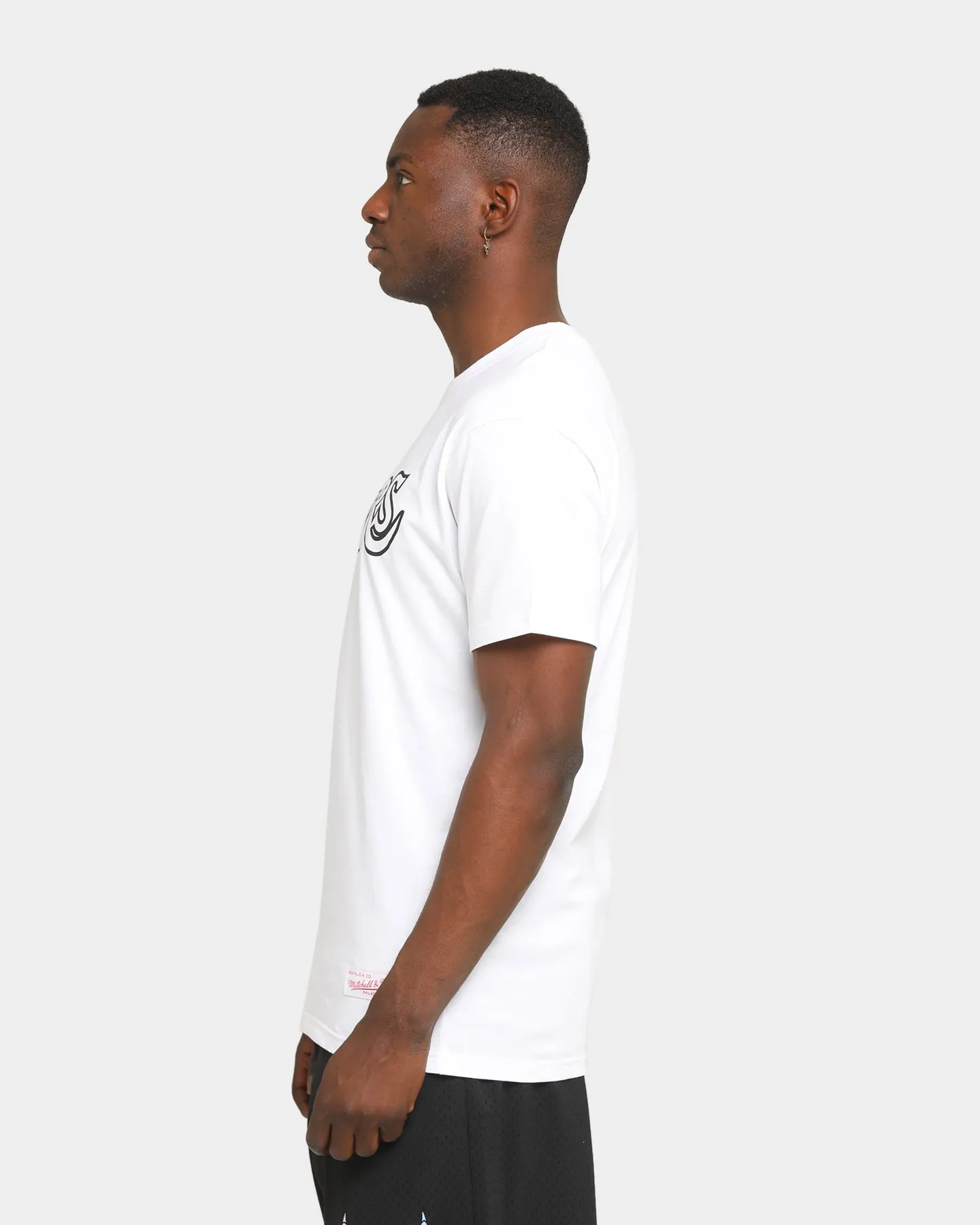 Mitchell & Ness Los Angeles Lakers Logo T-Shirt White/Black