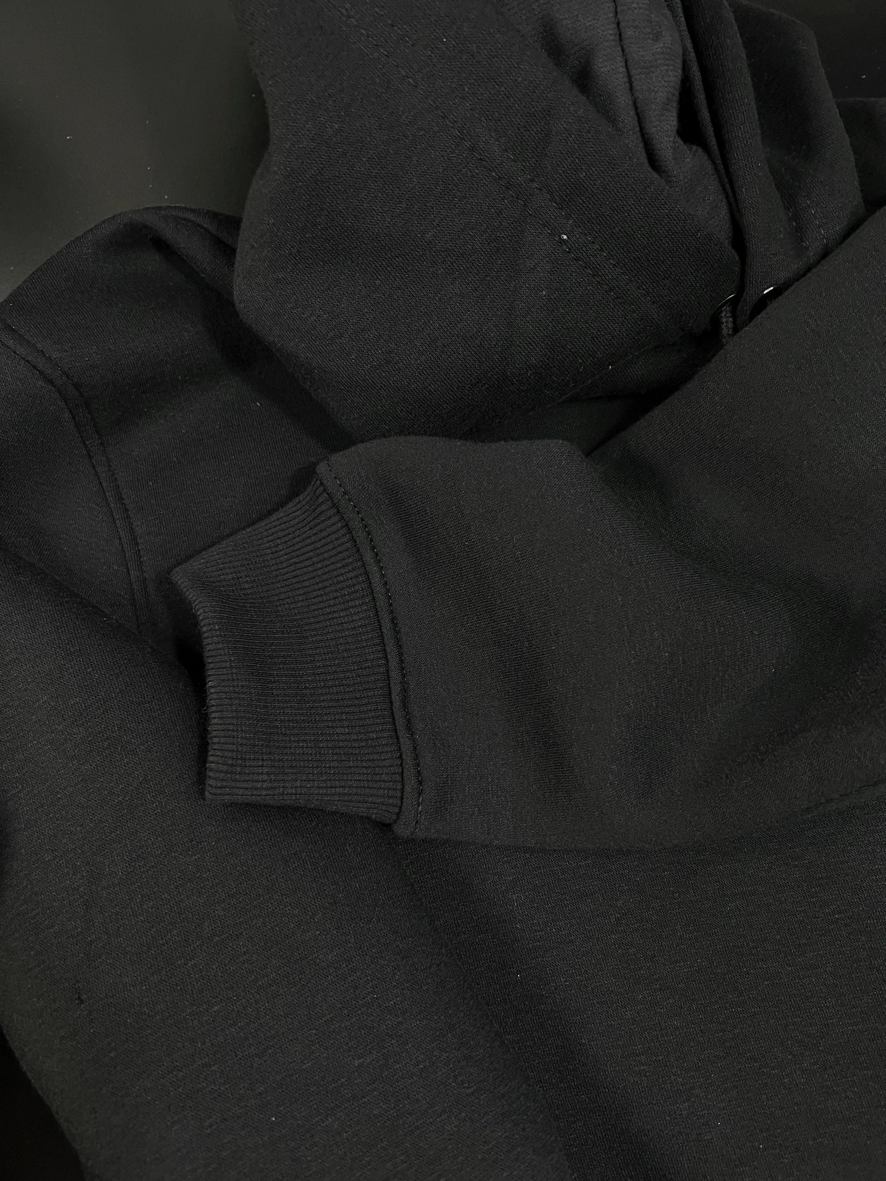 Off-Grey Black Hoodie