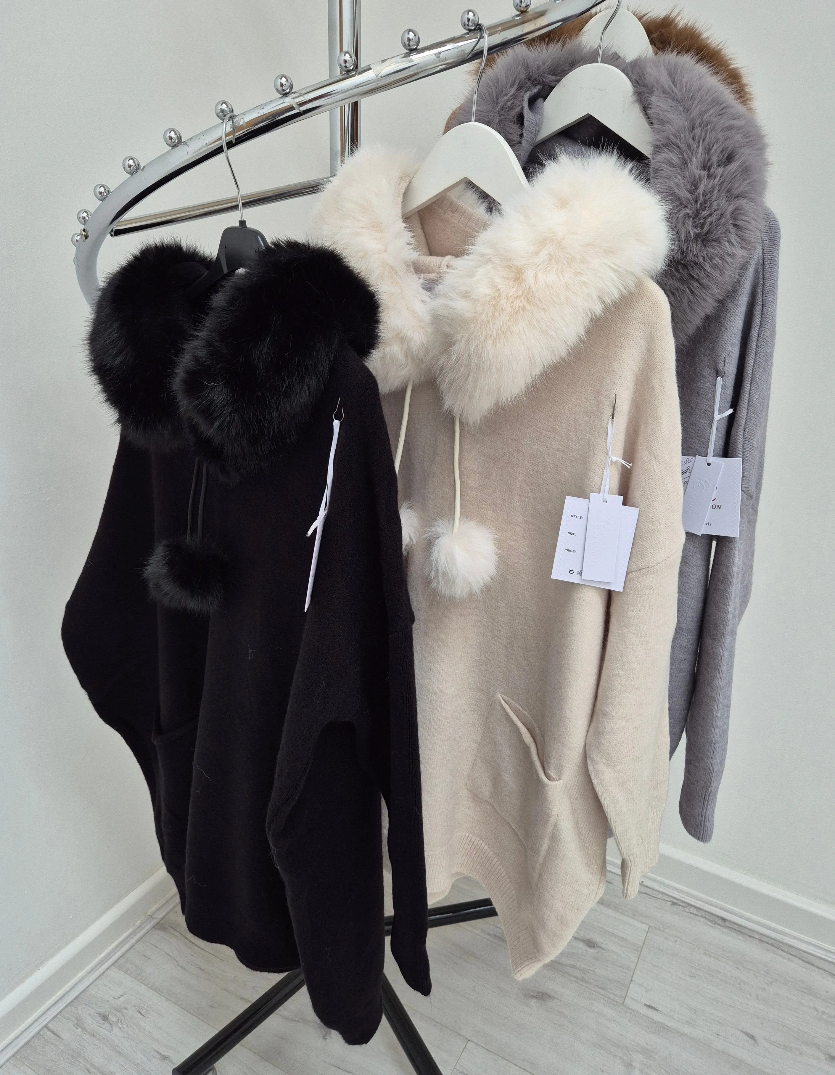 Oslo Faux Fur Hoodie - (choose your Colour)