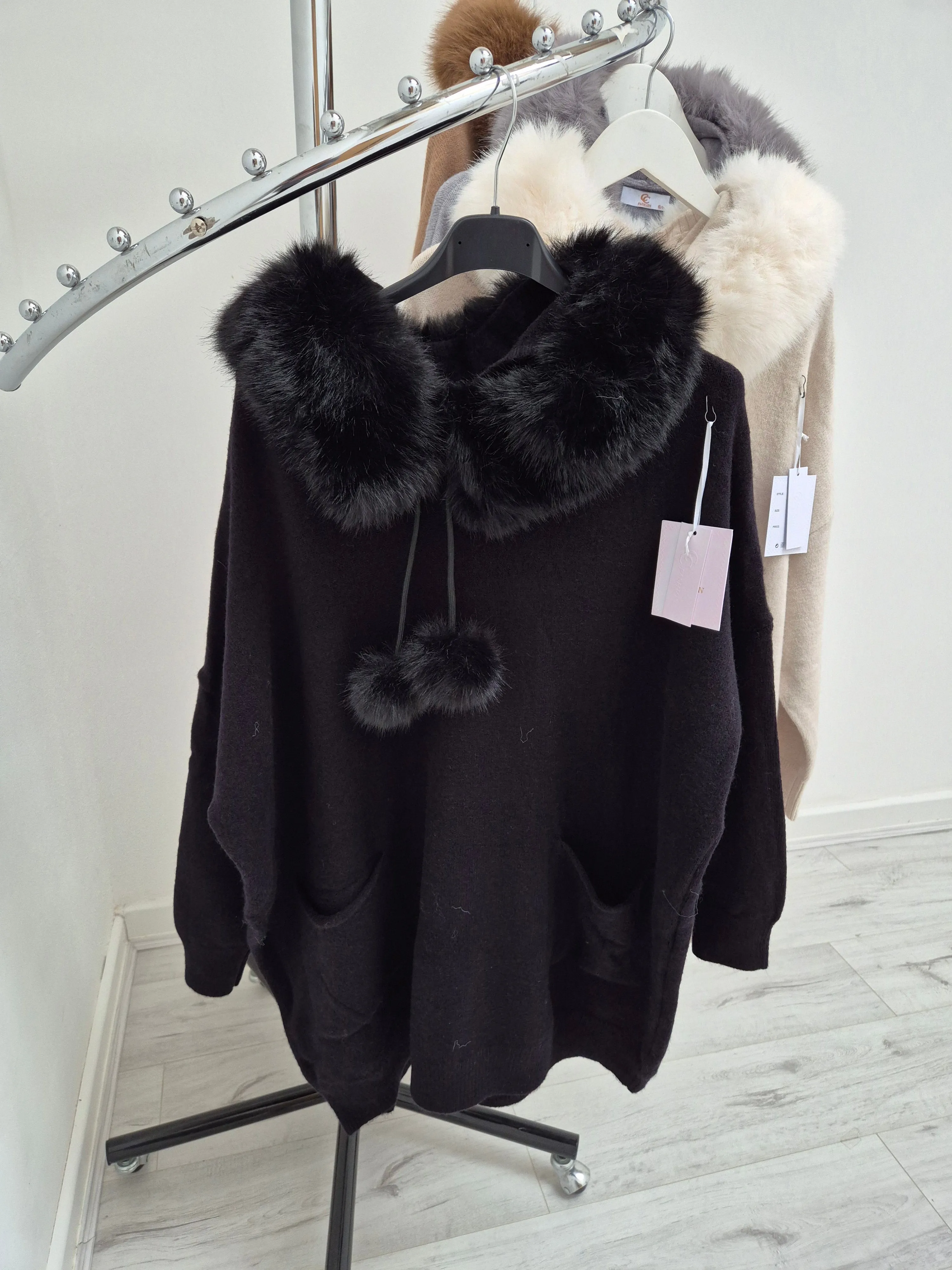 Oslo Faux Fur Hoodie - (choose your Colour)