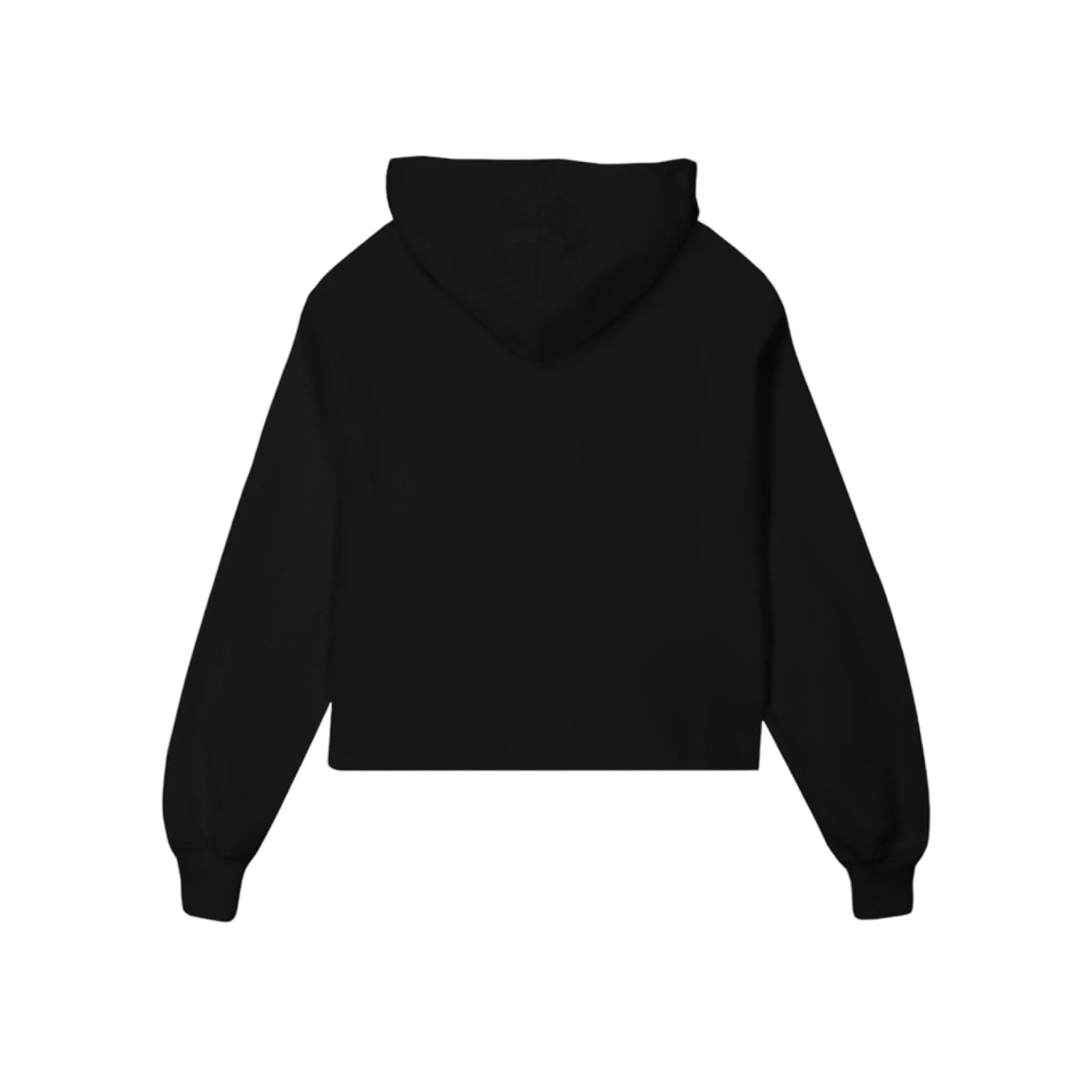 PARTCH Must Cropped Hoodie Oversized Black Cotton