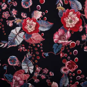 Printed Viscose - FLORA - Florals - Red