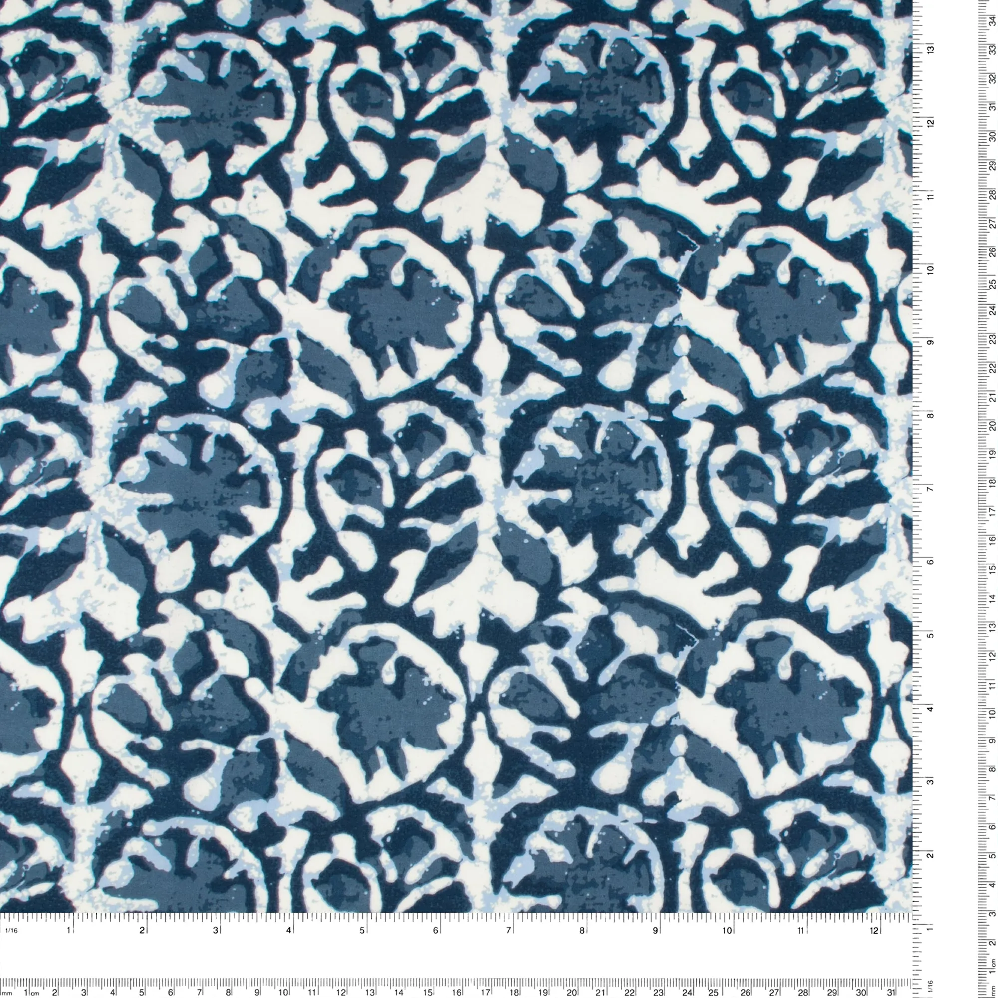 Printed Voile - SILVIA - 026 - Indigo