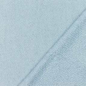 Soft Cloud Blue Solid Stretch French Terry Knit Fabric