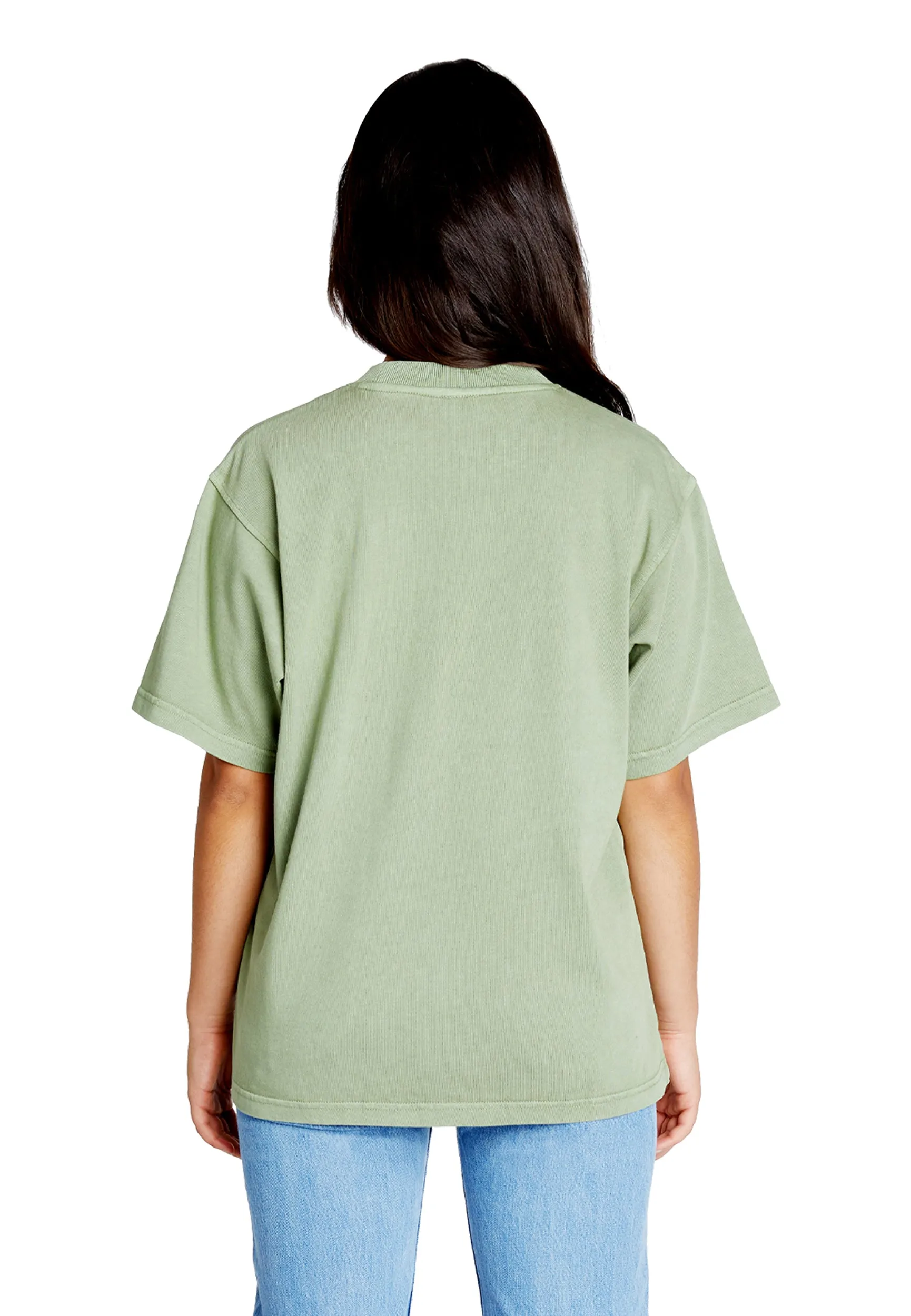 Streetwear Heavyweight Women Short Sleeve - Oil Green