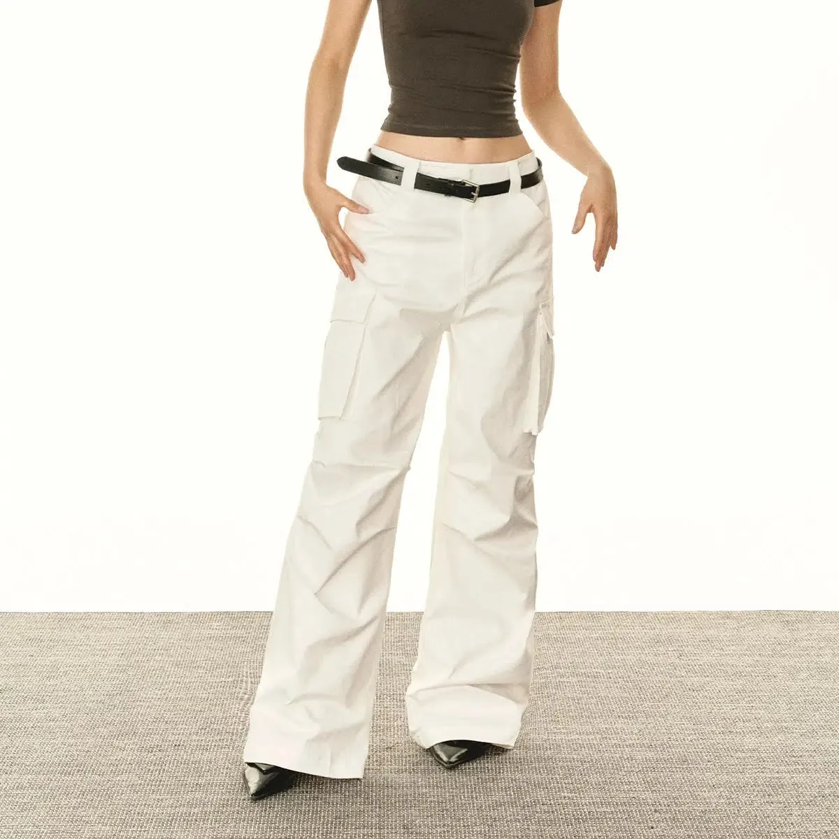 Stylish Cargo Pocket Casual Pants