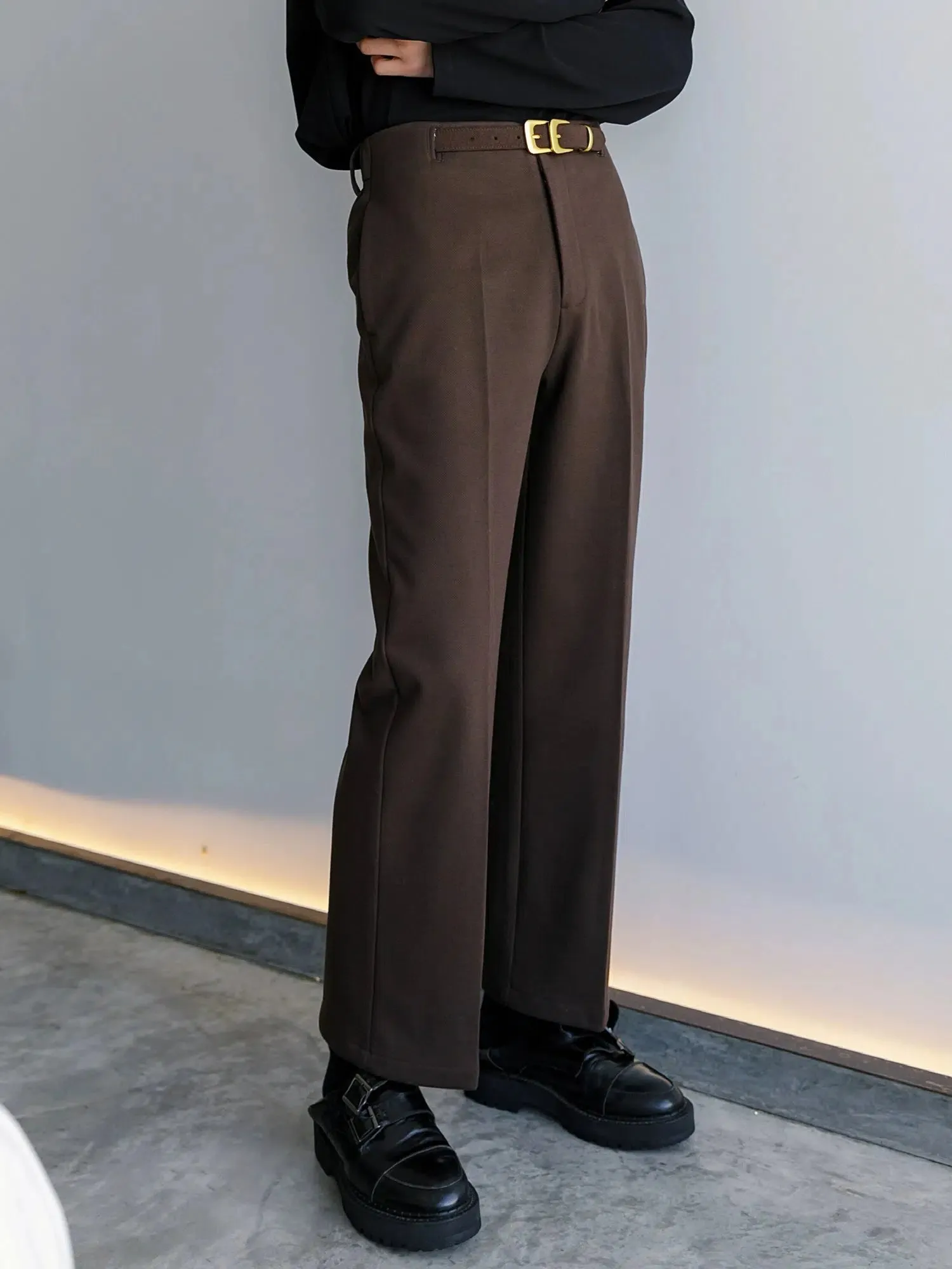 Stylish Casual Belt Suit Pants