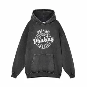 The Girls Are Drinking Again Vintage Washed Hoodie