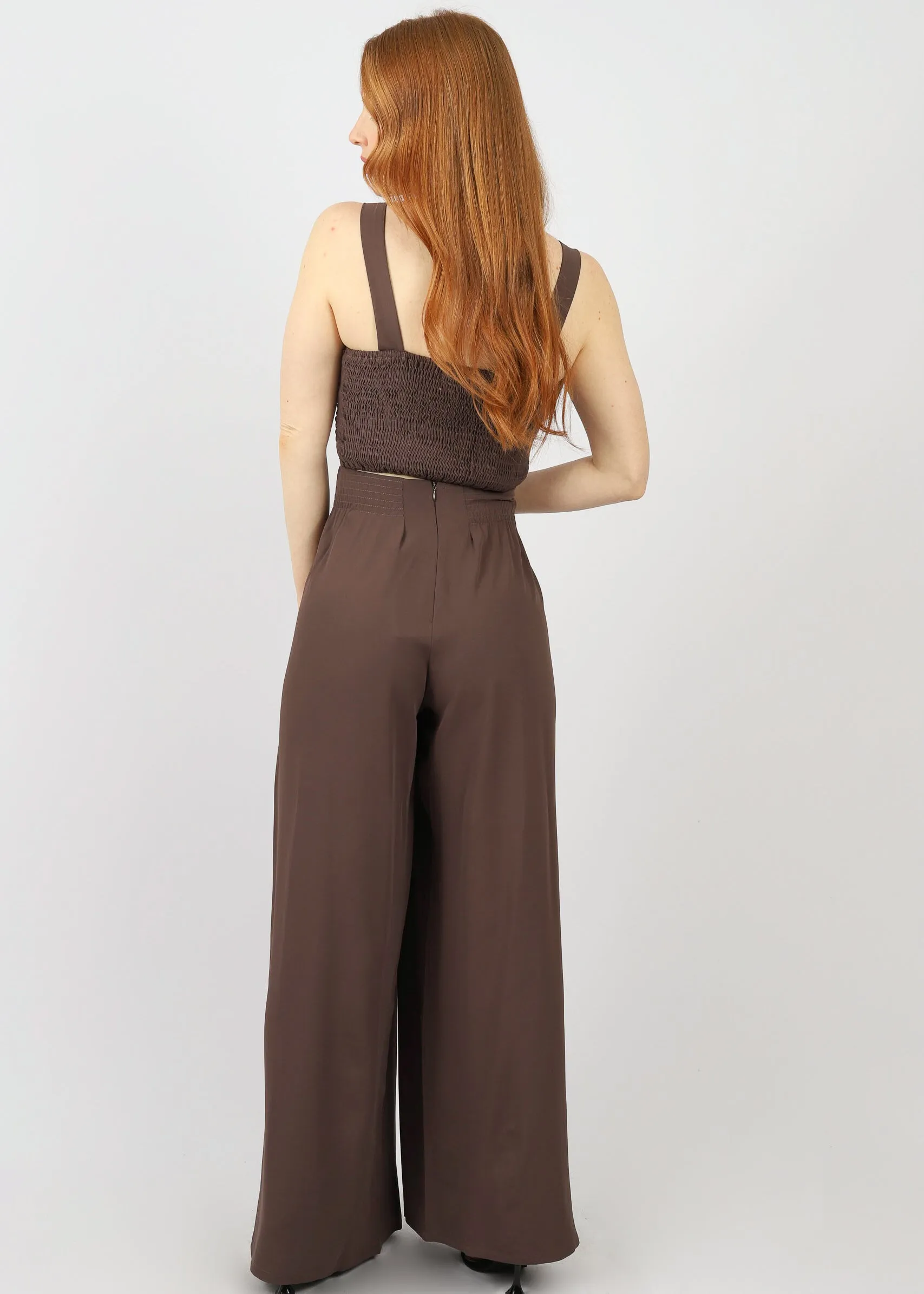 Wide Leg Suit Pants