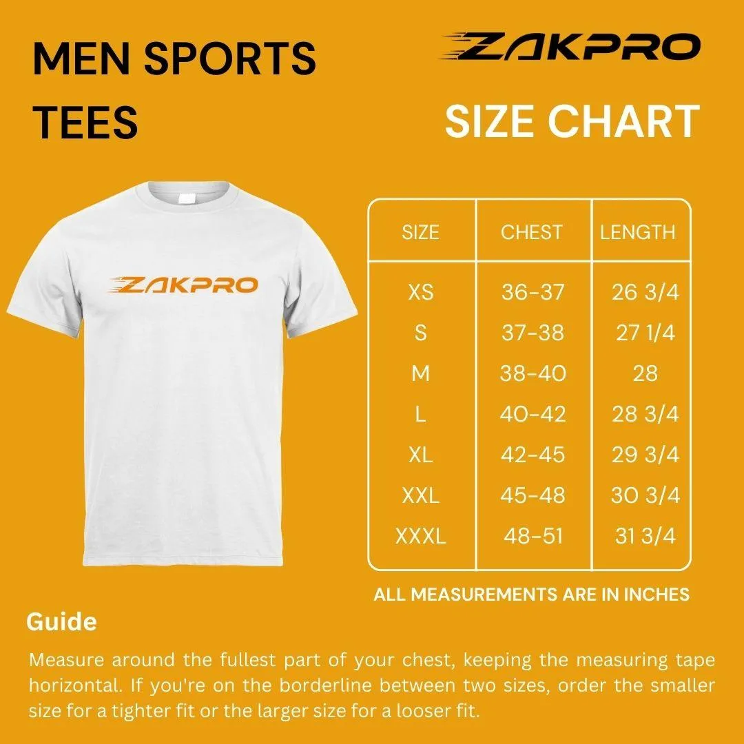 ZAKPRO Men Sports Tees (Grey Run)