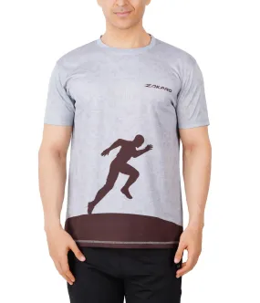 ZAKPRO Men Sports Tees (Grey Run)